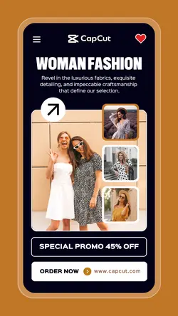 Woman Fashion Special Promotion UI Style