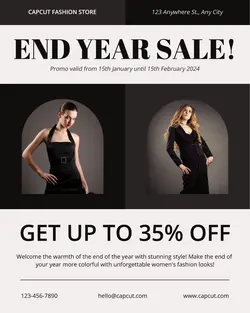Fashion End Year Sale Instagram Portrait