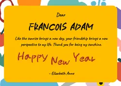 Personal Sharing Thank You Colorfull Card