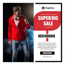 Super Big Sale Red Hoodie Promotion