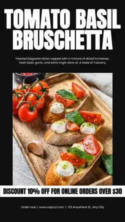 Italian Cuisine Food Promotion Instagram Story