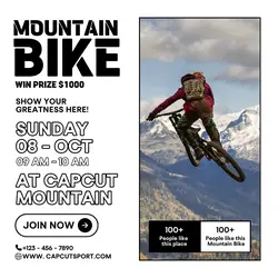 Mountain Bike Promotion Instagram Post