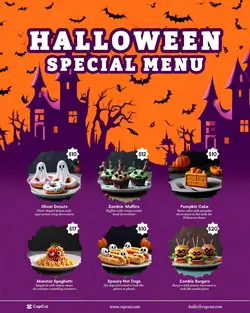 Halloween Special Menu Instagram Portrait