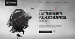 Cyber Monday Headphones Limited Offer Facebook Ad