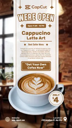 Cofee Drink Opening Instagram Story