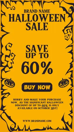 halloween sale promotions instagram story
