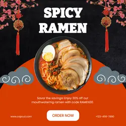 Food Promotion Japanese Restaurant Instagram Post