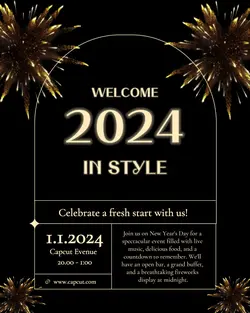 New Year's Day Event Instagram Portrait