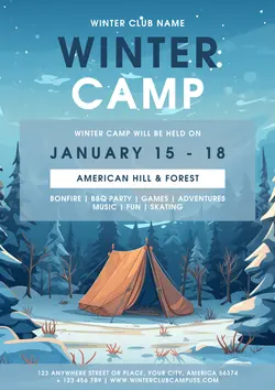 Non-Marketing Campus Poster Winter Camp