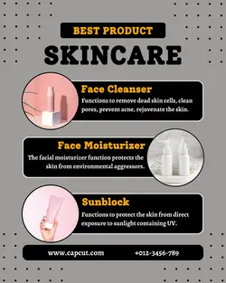 Skincare Product Display Potret Instagram