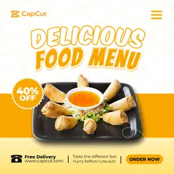 Delicious Food Menu Instagram Post