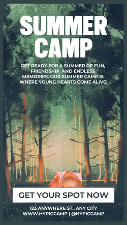 Summer Camp Promotion Instagram Post