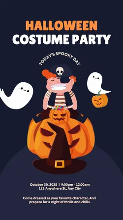 Halloween Costume Party Instagram Story