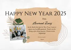 Personal Sharing Thank You White Card
