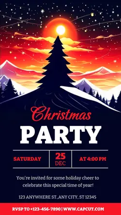 Christmas Party Instagram Story