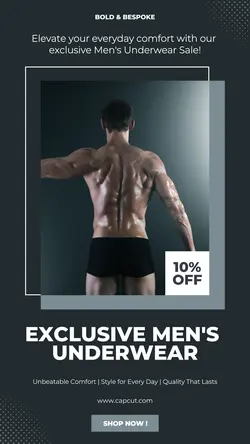 Fashion Men Underware Sale Instagram Story