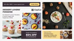 Food promotion facebook cover