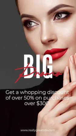 Beauty Makeup promotion Instagram Story