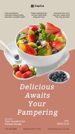 Foods & Beverage Sales promotion Delicious Awaits Your Pampering weak marketing
