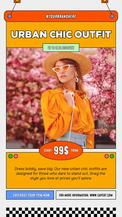 Urban Fashion Outfit Brand Sale Instagram Story