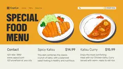 Food Special Menu Twitter Post
