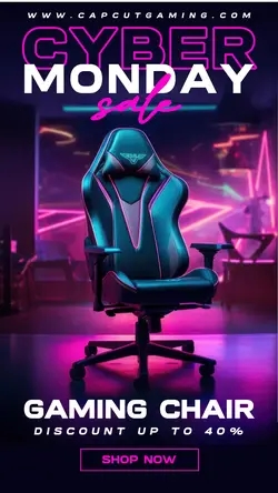 Cyber Monday Sale Gaming Chair Promotion IG Story