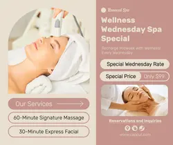 Personal Care Spa Promotion Beige Facebook Post