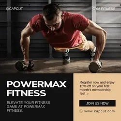 Workout and Fitness Instagram Post