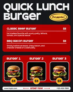 Food Burger Sale Instagram Post 2