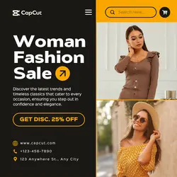Woman Fashion Sale Promotion Instagram Post
