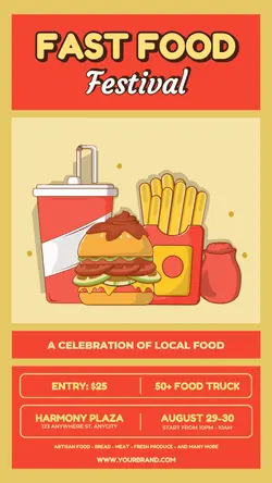 Fast Food Festival Promotion for Instagram Story