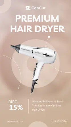 Electronics Product Hair Dryer Instagram Story
