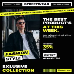 Fashion Style Sale Promotion Instagram Post Yellow And Black Modern