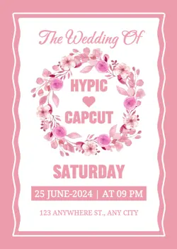 Non-marketing Personal Occasions Wedding Invitation