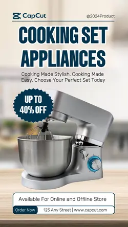 Household Cooking Set Promotion Instagram Story