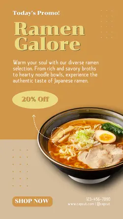 Food Japanese Food Promotion Instagram Story