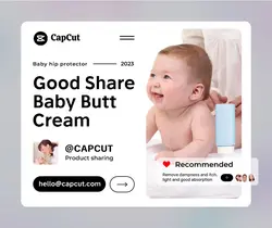 Maternal and infant care Baby butt cream display Business