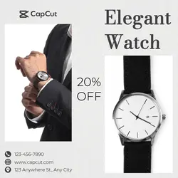 Elegant Watch Fashion Product Minimalist