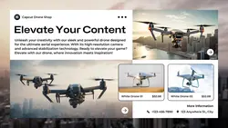 Electronics Drone Product Display Twitter Post