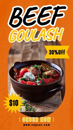 Food Beef Goulash Promotion Instagram Story