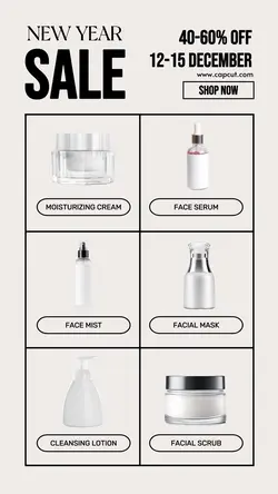 New year sale skincare