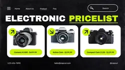 Electronic Product Pricelist Twitter Post