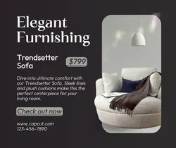 Elegant Furniture Promotion Facebook Post