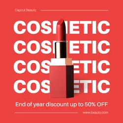 Cosmetic End Year Sale Instagram post