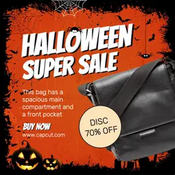 Halloween Super Sale Promotion Instagram Post
