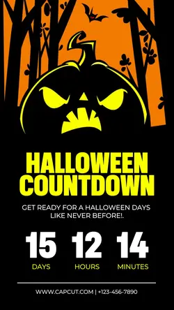 Halloween Countdown Promotion Instagram Story