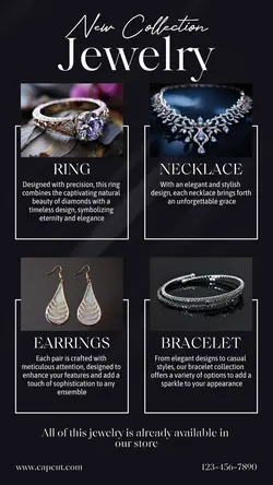 New Collection Jewelry Template Instagram Story