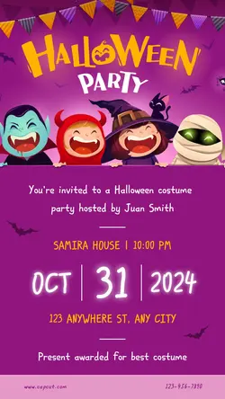 Halloween Costume Party Instagram Story