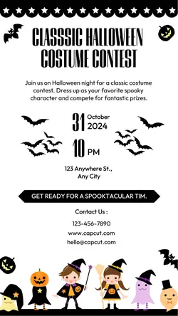 Halloween Costume Contest Instagram Story