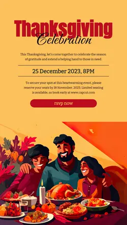 Thanksgiving Celebration Instagram Story